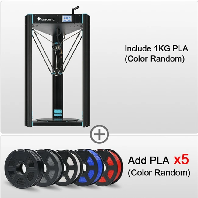 PredatorAdd5kg ANYCUBIC Predator, 3d принтер, самый большой шкив 370x370x455 мм, автоматическое выравнивание, большой металлический 3d принтер, DIY набор, impresora 3d - Цвет: PredatorAdd5kg