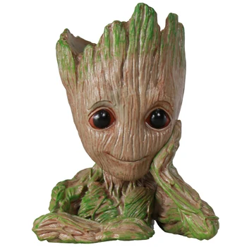 

Baby Groot Flowerpot Flower Pot Planter Action Figures Toy Tree Man Cute Model Toy Pen Pot