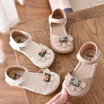 

2020 New Brand Summer 3D Flowers Girls Sandals Children Baby Girls Princess Sandals Party Children's Shoes Girl Sandals D02282