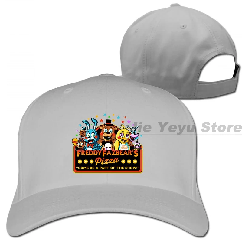 Freddy Fazbear's Pizza бейсбольная кепка для мужчин и женщин, Кепка для водителя грузовика, модная Регулируемая Кепка - Цвет: 1-Gray