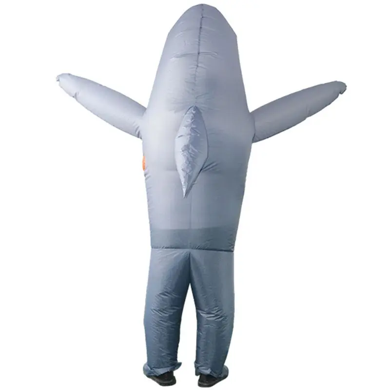 Adult Shark Fancy Dress Costume Funny Inflatable Blow Up Carry Ride On Outfit Fat Suit Halloween Cartoon Cosplay Accessories 3 Adult Shark Fancy Dress Costume Funny Inflatable Blow Up Carry Ride On Outfit Fat Suit Halloween Cartoon Cosplay Accessories 3
