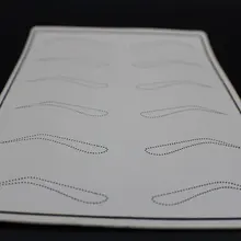 5 шт. резиновая поддельная кожа 15 см x 20 см Перманентный макияж бровей татуировки практика кожи для начинающих