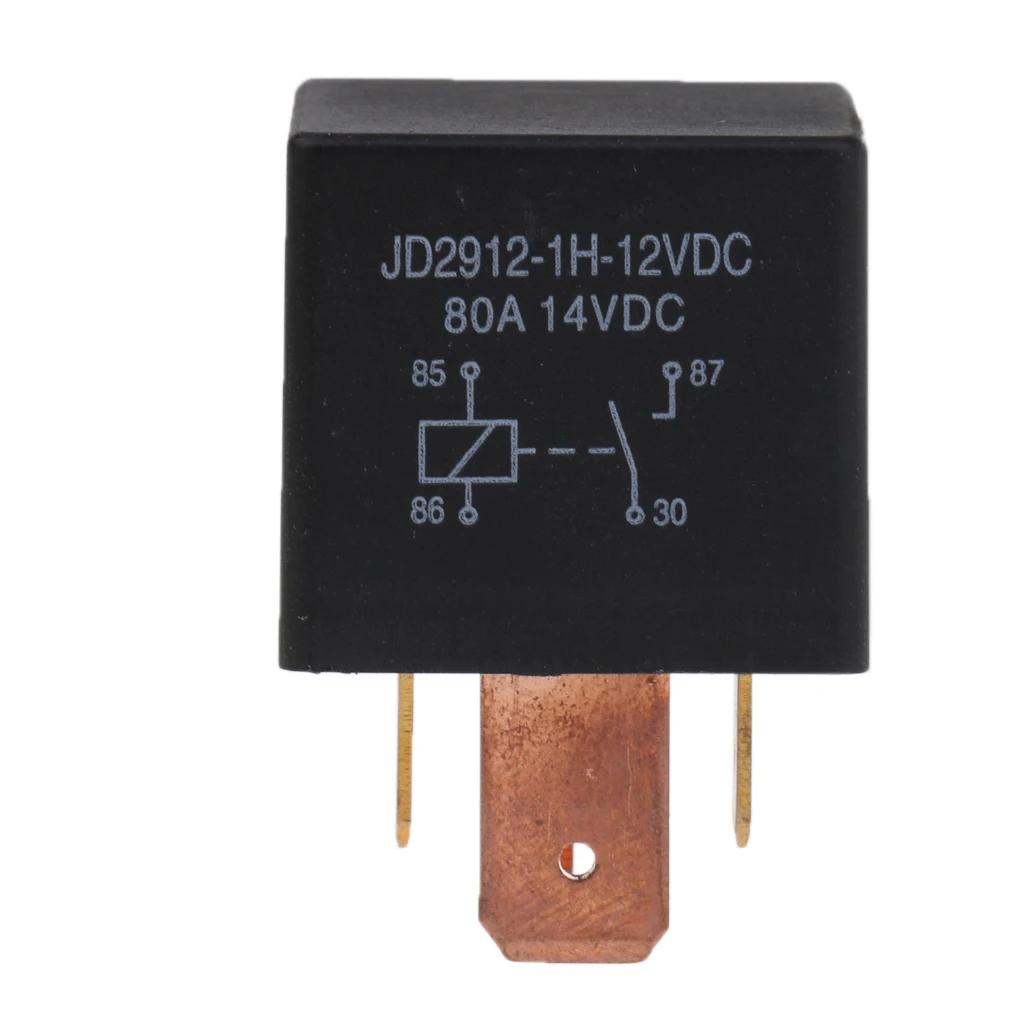 Multipurpose Automotive Relay 4Pin 12VDC 80amp Normally Open Split Car Truck Marine Spotlight Changeover Relay