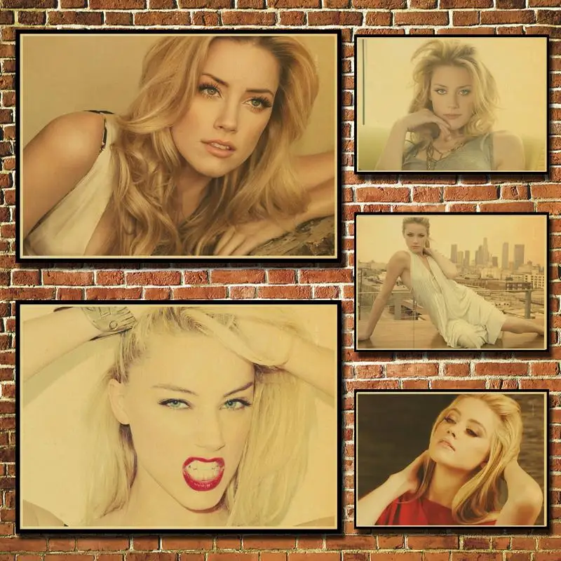 Amber Heard Drive Angry The Rum Diary Vintage Paper Poster Wall Painting Home Decoration 42X30 CM 30X21 CM