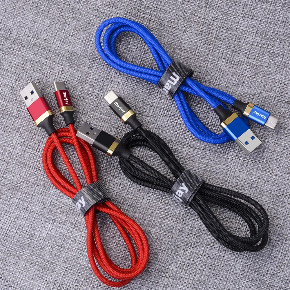 Marjay 2.4A usb type-C кабель для Xiaomi Redmi Note 7 USB-C телефон Быстрая зарядка type-C кабель для samsung Galaxy S9 S8 Plus S10