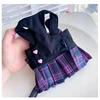 Purple Bow Dresses Dogs Collars And Harnesses With Leash  XXS XL Pet Walking Outside Pet Harness Vest Lead For Chihuahua Pugs 3