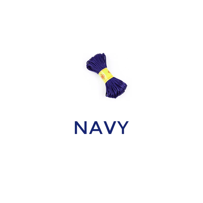Navy 11 цветов Классический ручной ткачество регулируемая красная и Черная веревка цепочка браслет на запястье для женщин модные ювелирные изделия - Окраска металла: Navy
