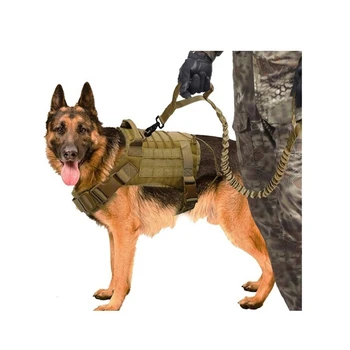 

Tactical Dog Harness Vest Military K9 Working Dog Clothes Harness Nylon Molle Dog Vest For Medium Large Dogs German Shepherd