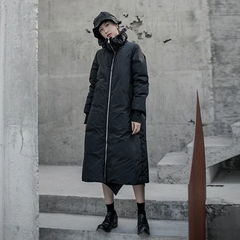 

Loose Fit ruffle collar new long-sleeved warm ladies coat fashion coat Big Size 2020 parka coat