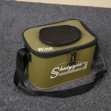 Портативное складное ведро для рыбалки на открытом воздухе, рыболовная коробка из ЭВА, ведро для хранения, для кемпинга, рыболовная Сумка, рыболовная снасть, рыболовная коробка J