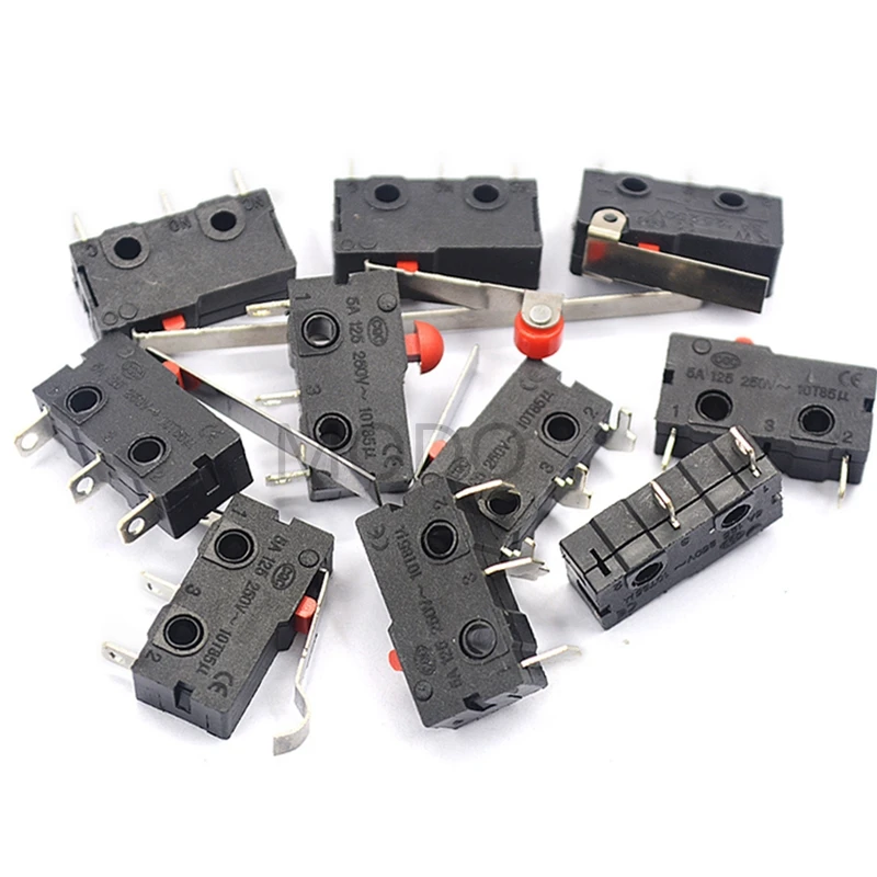 

5 PCS/LOT Limit Switch 3 Pin/2 Pin High quality and long life All New 5A 250VAC KW11-3Z Micro Switch Tact Switch on off