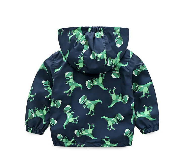Детская одежда; куртка; коллекция года; сезон весна-осень; новое пальто для мальчиков и девочек с рисунком животных; детская ветрозащитная одежда