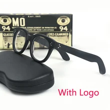 Johnny depp vilda óculos masculino feminino retro óculos de armação acetato lente transparente marca designer computador