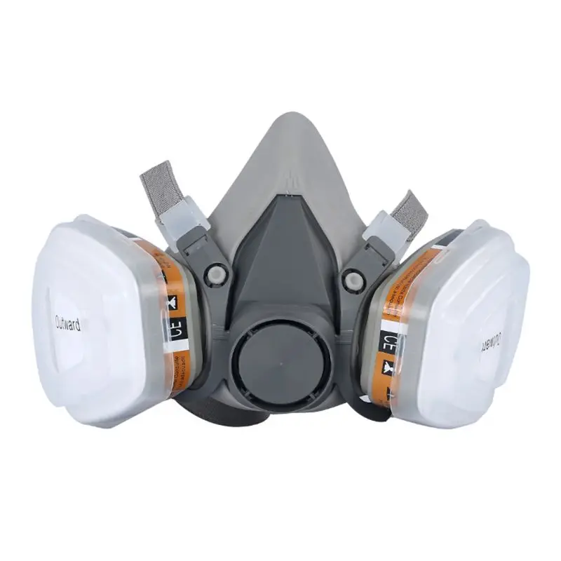 

Half face Activated Carbon Filter Cartridge Dust Gas Mask for Respirator 6200 Reusable For decoration