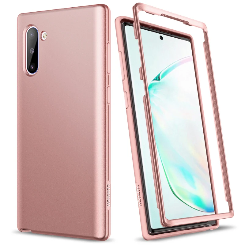 Yokata 2 in 1 Soft Case For Samsung Galaxy Note10 Plus Back cover Shockproof Full Protective Cover for Samsung Galaxy Note10 A50 - Цвет: Rose gold