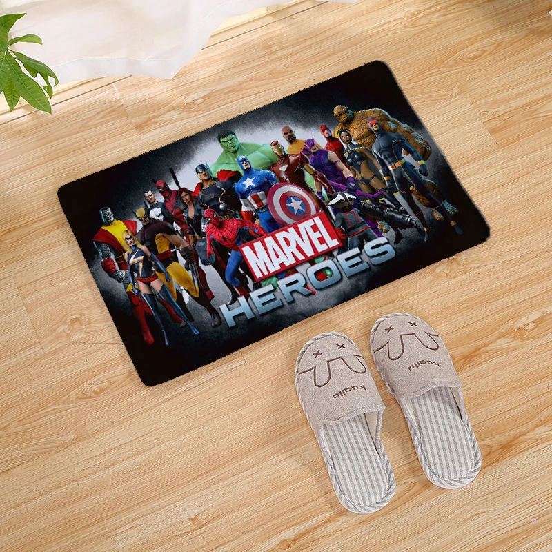 6 Герой Marvel Человек-паук печать современный домашний коврик стелька кухонный ковер крытый Открытый Добро пожаловать ванная комната Противоскользящие коврики 80 см - Цвет: 6