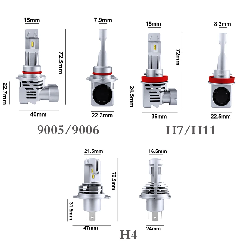1 комплект H7 светодиодный головной светильник лампы комплект 90W 16000LM 9005 9006 H4 H11 светодиодный зэс светильник лампы 6500K белый светильник автомобиля accessries