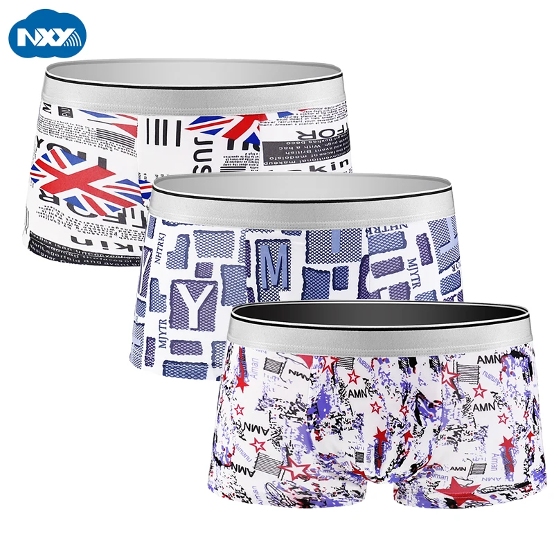 

Modal Boxer Underwear Men Unique Print Boxershorts Mens Underpants Brand Breathable Male Seamless Panties Boxers Calzoncillos