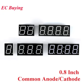 

0.8 Inch Digital Tube 1Bit 2Bit 3Bit 4Bit 7 Segment 0.8" LED Display Common Anode Common Cathode Clock 0.8inch Red DIY Kit Board