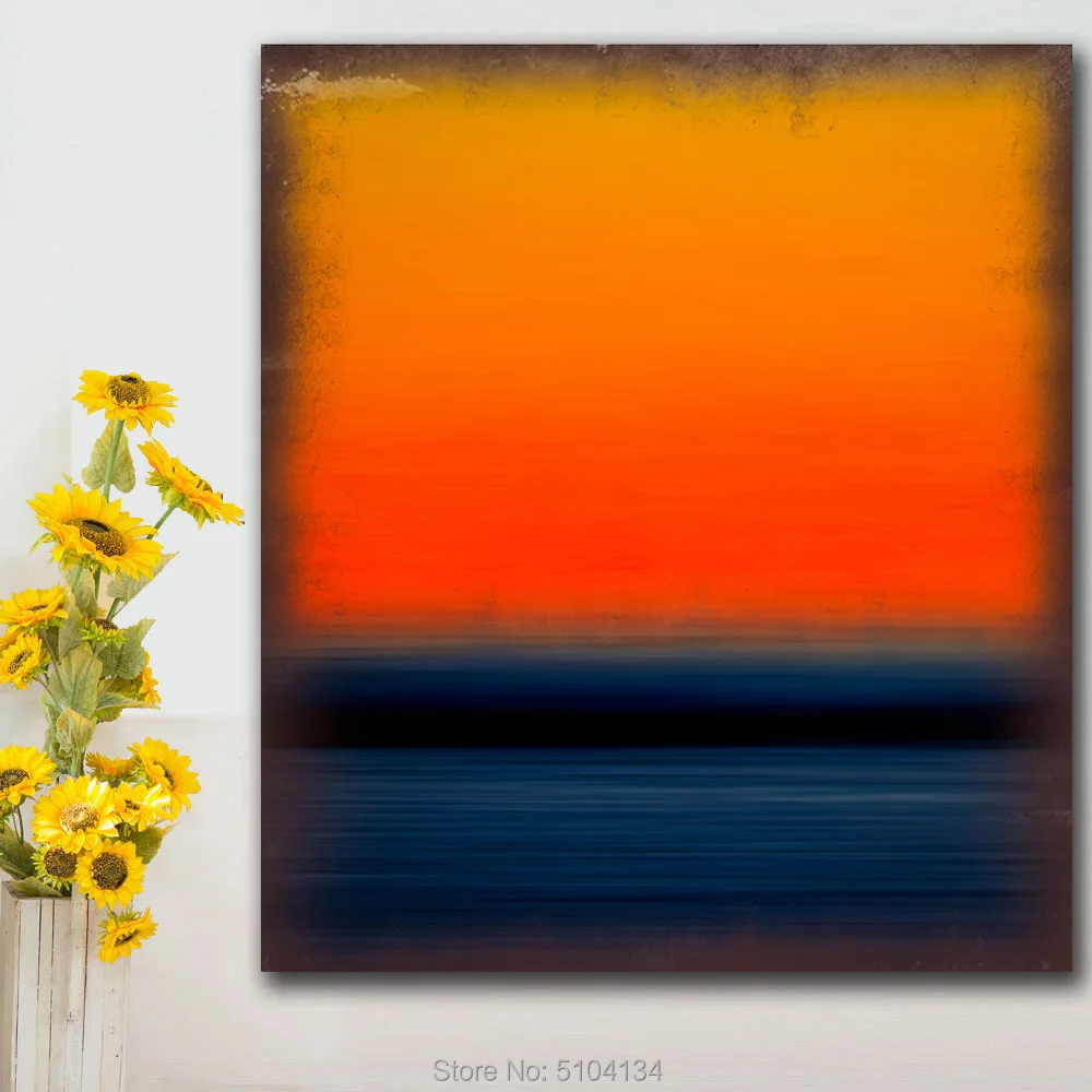 

Hand Painted Mark Rothko Still Life Classical Style Frameless Oil Painting Canvas Painting Waterproof airbrush square design art
