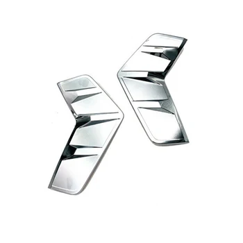 

For 2019 Toyota RAV4 Chrome Front Fog Light Lamp Cover ABS Trim Garnish X2 waterprool head light cover with siganls