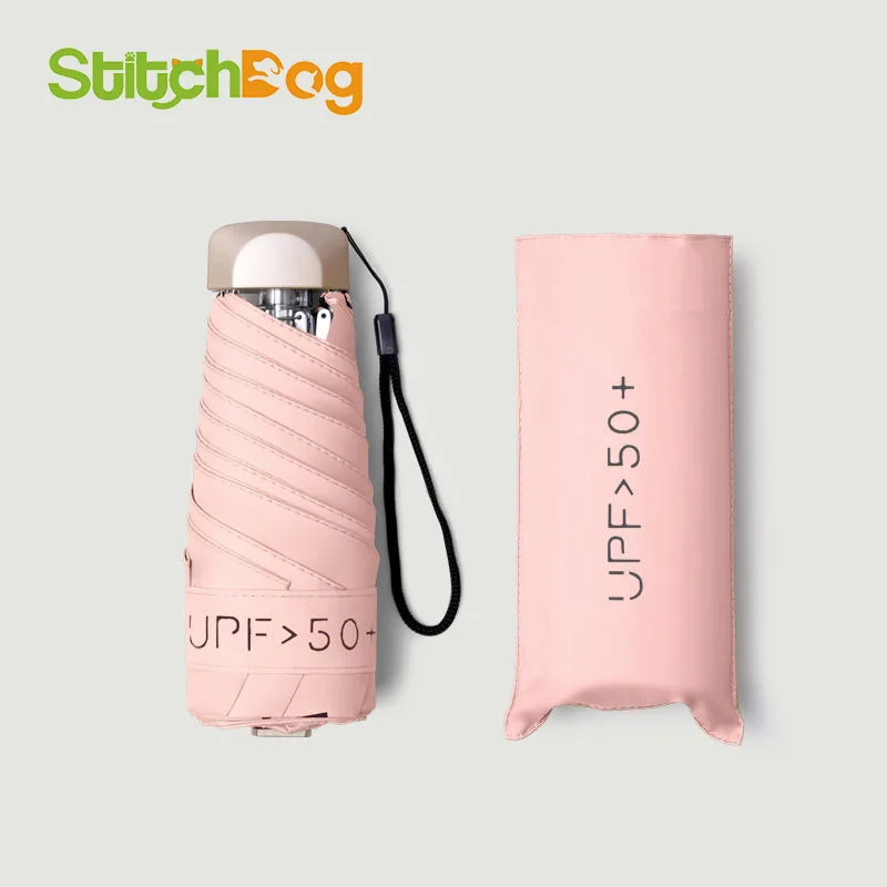 Ultra-light 50% off sunny umbrellas folding umbrellas mini pocket creative vinyl sun protection sun umbrella pocket