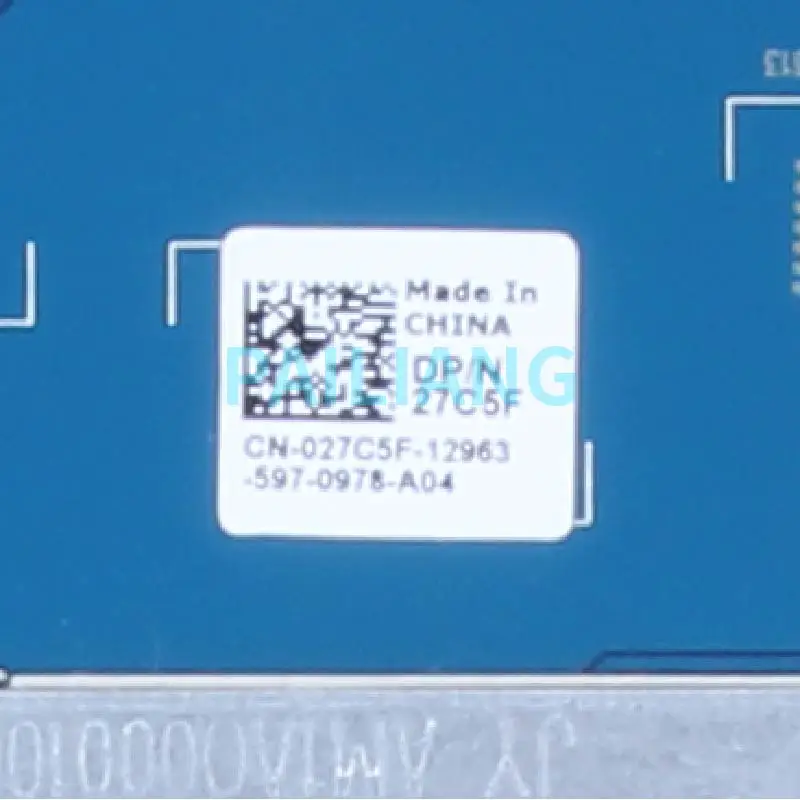 Placa-mãe portátil AAL10 I3-4005U CN-027C5F 027C5F 27C5F DDR3 Notebook Mainboard HDMI