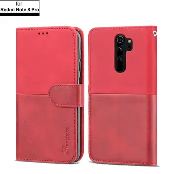 

Magnetic Flip Leather Cases for Xiaomi Redmi Note 8 Pro Cover Stand w/ Card Slot Shockproof Protection Luxury Wallet Phone Shell