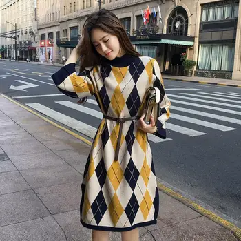 

LuiseSandyHan 2019 Women Pullover Female Sweater Winter autumn Women Sweaters Pullovers Knit Long Sleeve Female Jumper Tops