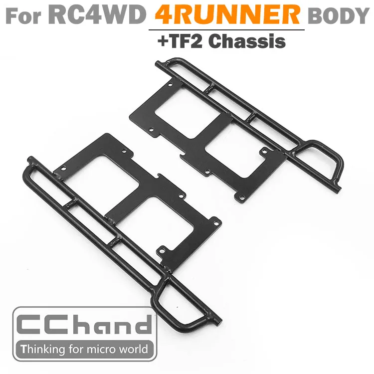 Металлическая трубка Подножка педаль доска для RC4WD 4runner корпус+ TF2 шасси 1/10 радиоуправляемая Игрушечная машина