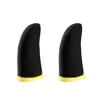 

Breathable Game Controller Finger Cover Sweat Proof Finger Sensitive Sleeve Gaming Gloves Mobile Fiber Touch Carbon Non-Scr H4S8
