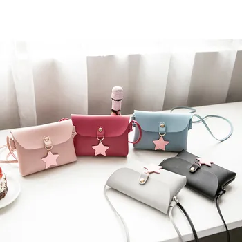 

Women Mini Crossbody Bag Flap PU Leather Casual Shoulder Bags For Gilrs Messenger Bag With Star Pendant Bolsas Feminina #T10