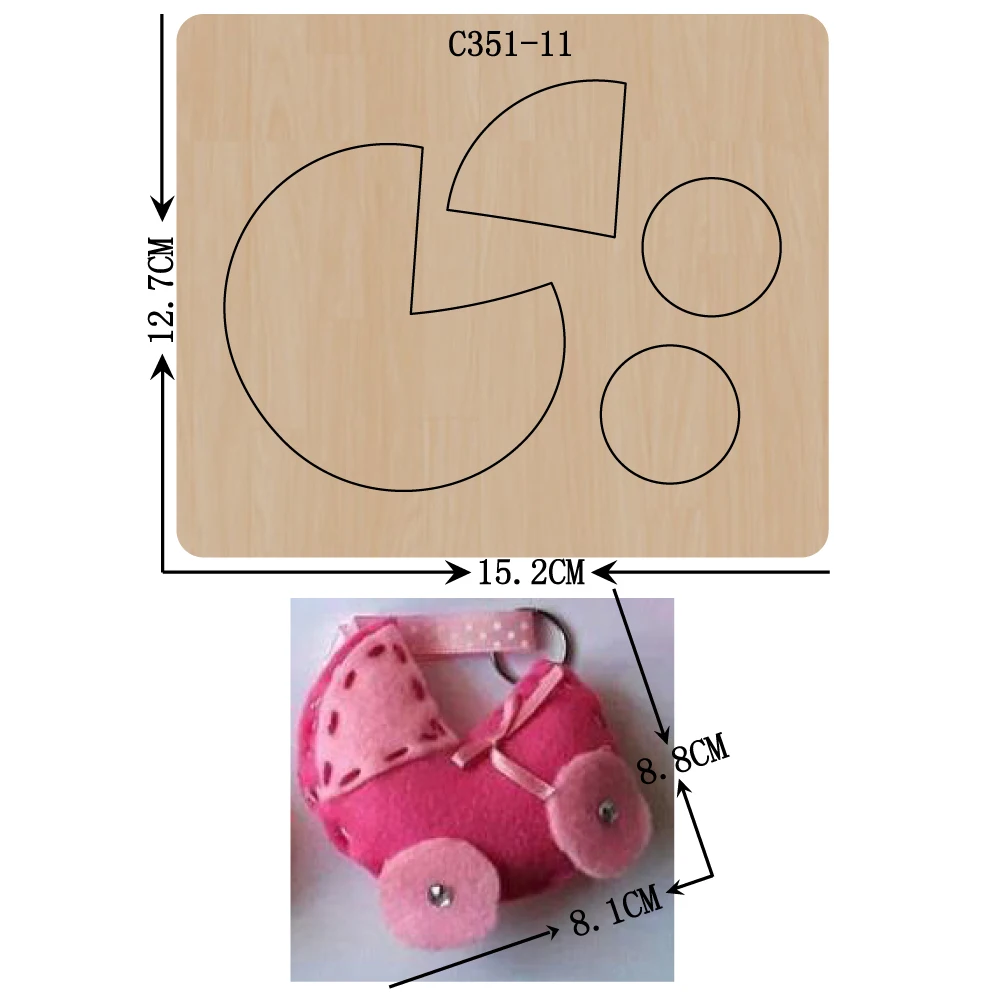 Новые детские деревянные каретки для скрапбукинга C 351 11|Вырубные штампы| |