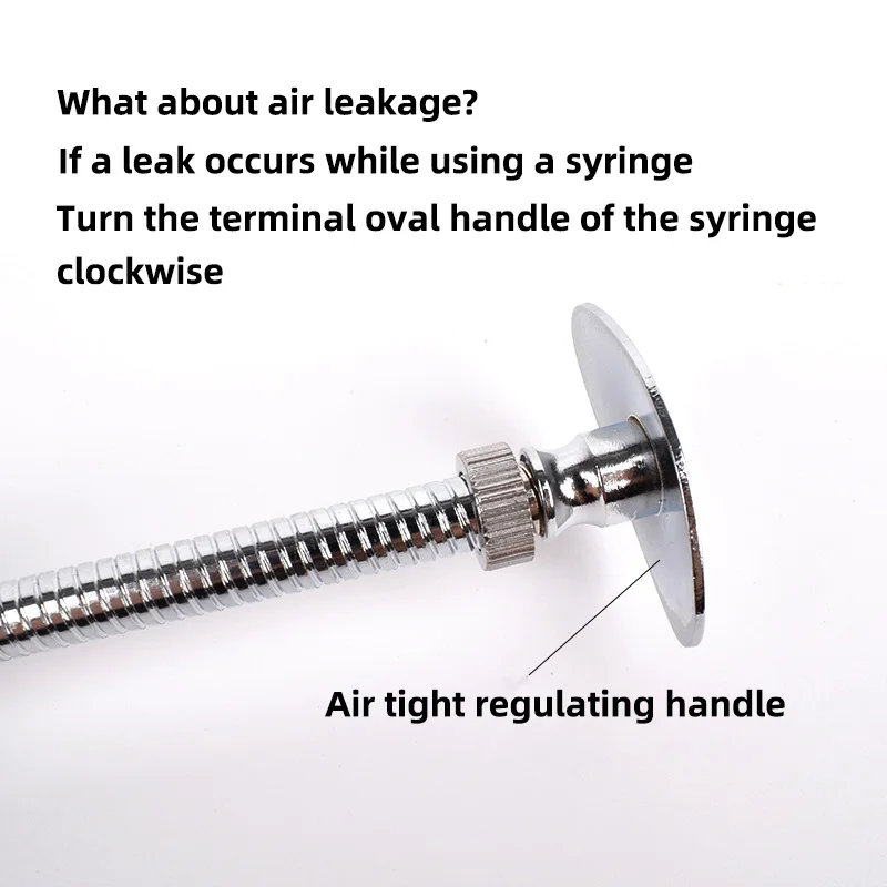 1 Kit Stainless Steel Metal Syringe Glass Sampler 20ML-50ML for Prevention Treatment and Injection of Other Drug Solutions 4