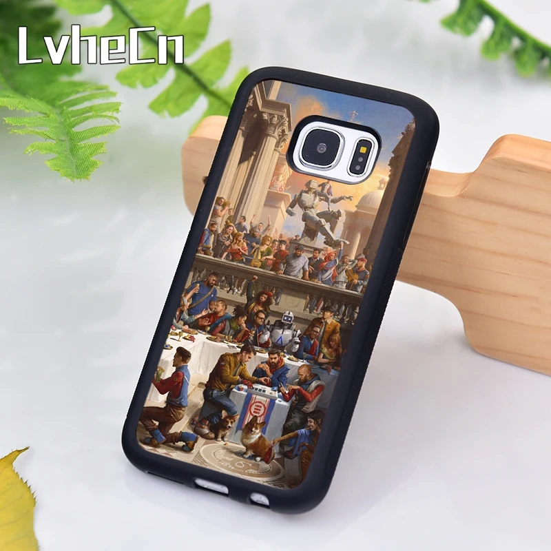 Чехол для телефона LvheCn EVERYBODY LOGIC ALBUM ART samsung Galaxy S9 S8 S10 Plus Lite S6 S7 Edge S5 Note 7 8 9 10 |
