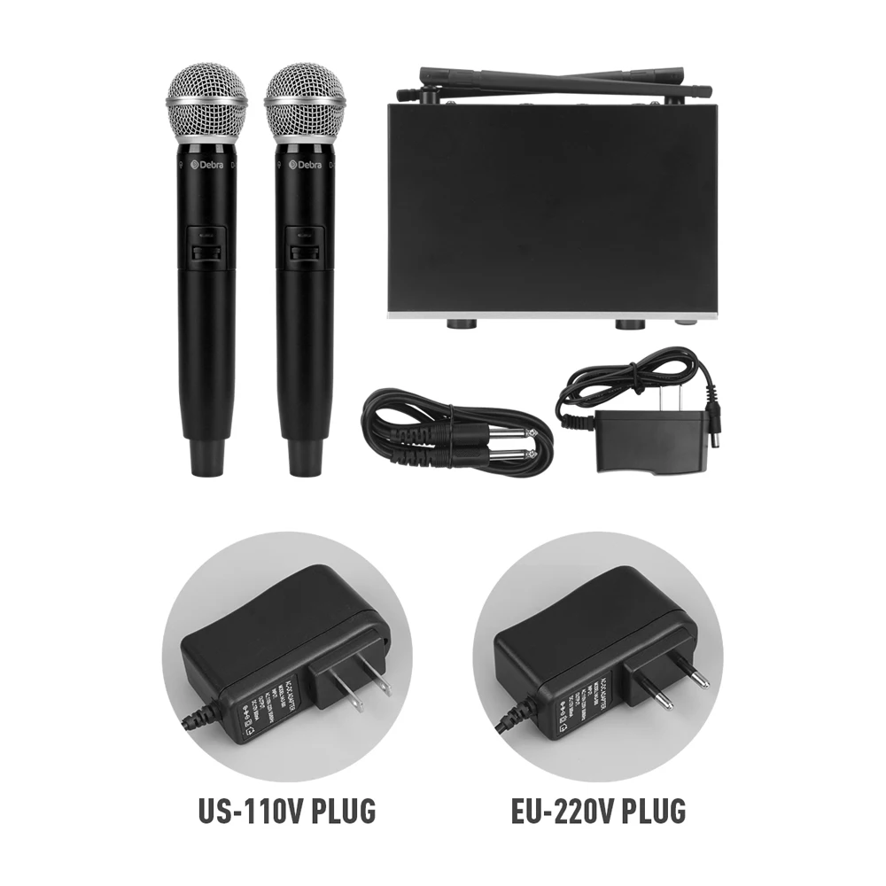 D 120 UHF 2 ручные беспроводные канальные микрофонные системы беспроводной микрофон