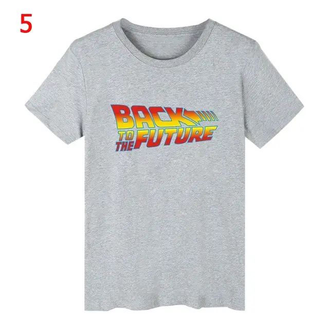 Powrót do przyszłości Tshirt Luminous T Shirt camiseta letnie t-shirty z krótkim rękawem powrót do przyszłości Tee topy koszulki uliczne 4XL 5