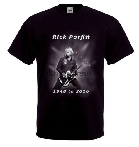 Гитарист Рик ПАРФИТТ tribute футболка RIP 1948 - 2016 рок Легенда статус кво | Мужская