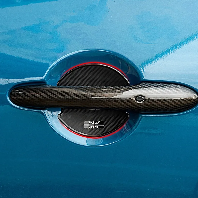Углеродное волокно печатная внешняя дверная наклейка для автомобиля Mini Cooper Clubman Countryman F54 F55 F56 F60 R55 R56 R60 R61 Стайлинг