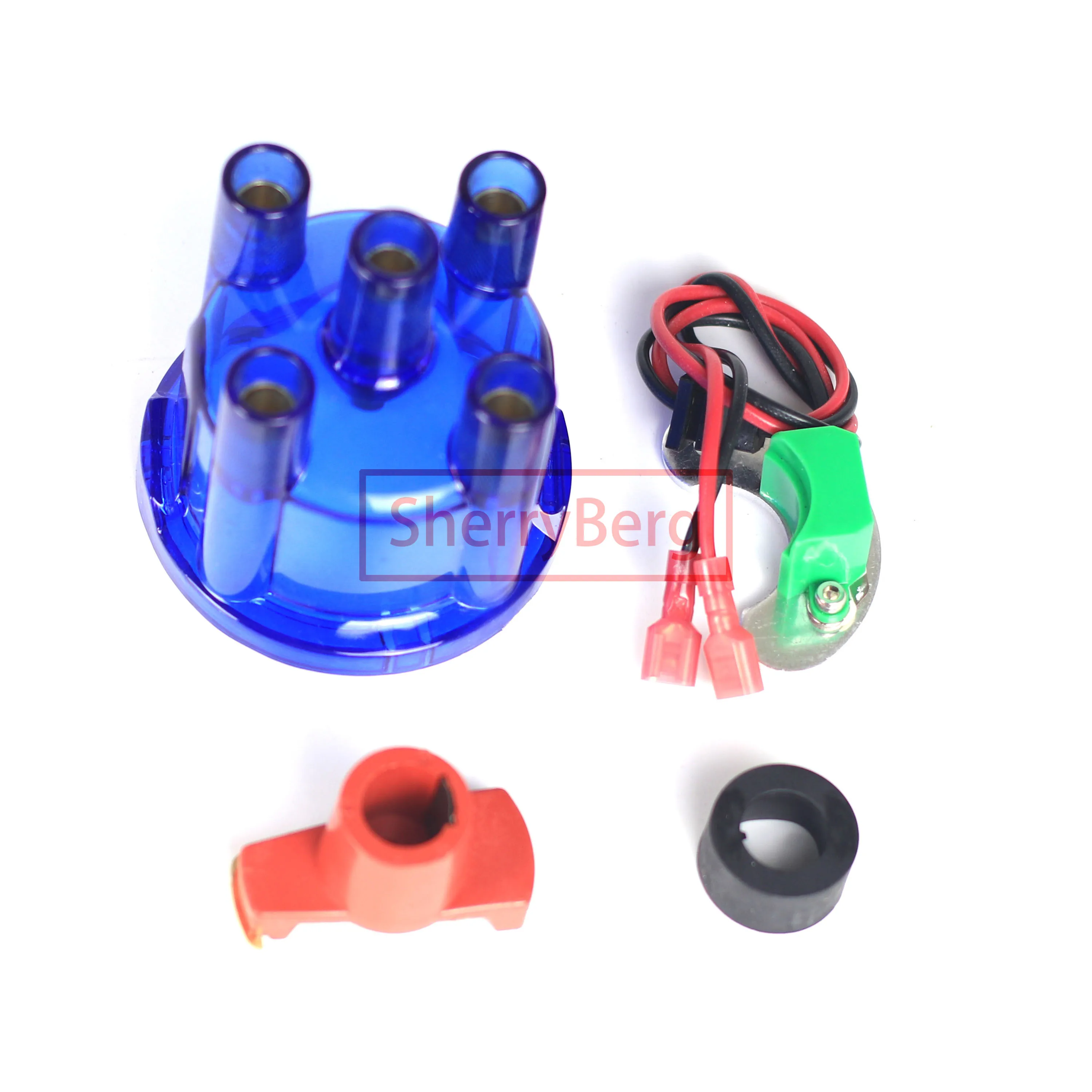 DISTRIBUTOR CAP + Rotor + 009 Electrical IGNITION KIT to Fit for Most Bosch 4 cylinder