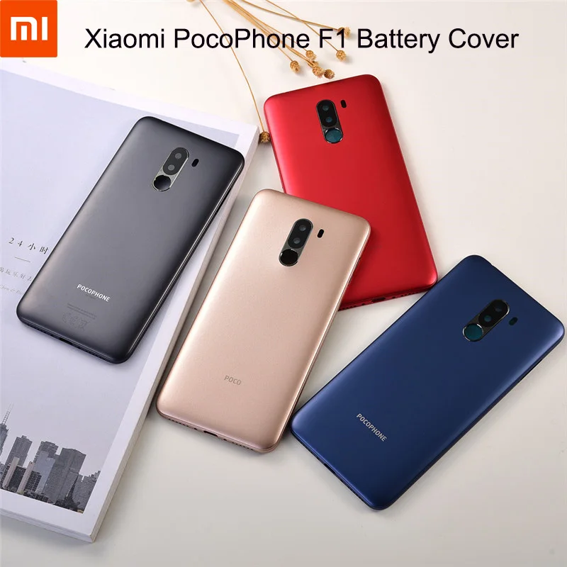 Оригинальный чехол для аккумулятора Xiaomi PocoPhone F1 задняя крышка корпуса с рамкой