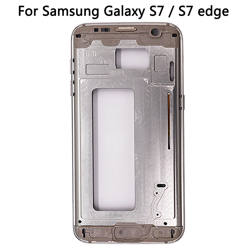 Для samsung Galaxy S7 G930/S7 edge G935 Mid ободок задняя металлическая пластина Корпус Крышка для S7/S7 Edge средняя рамка