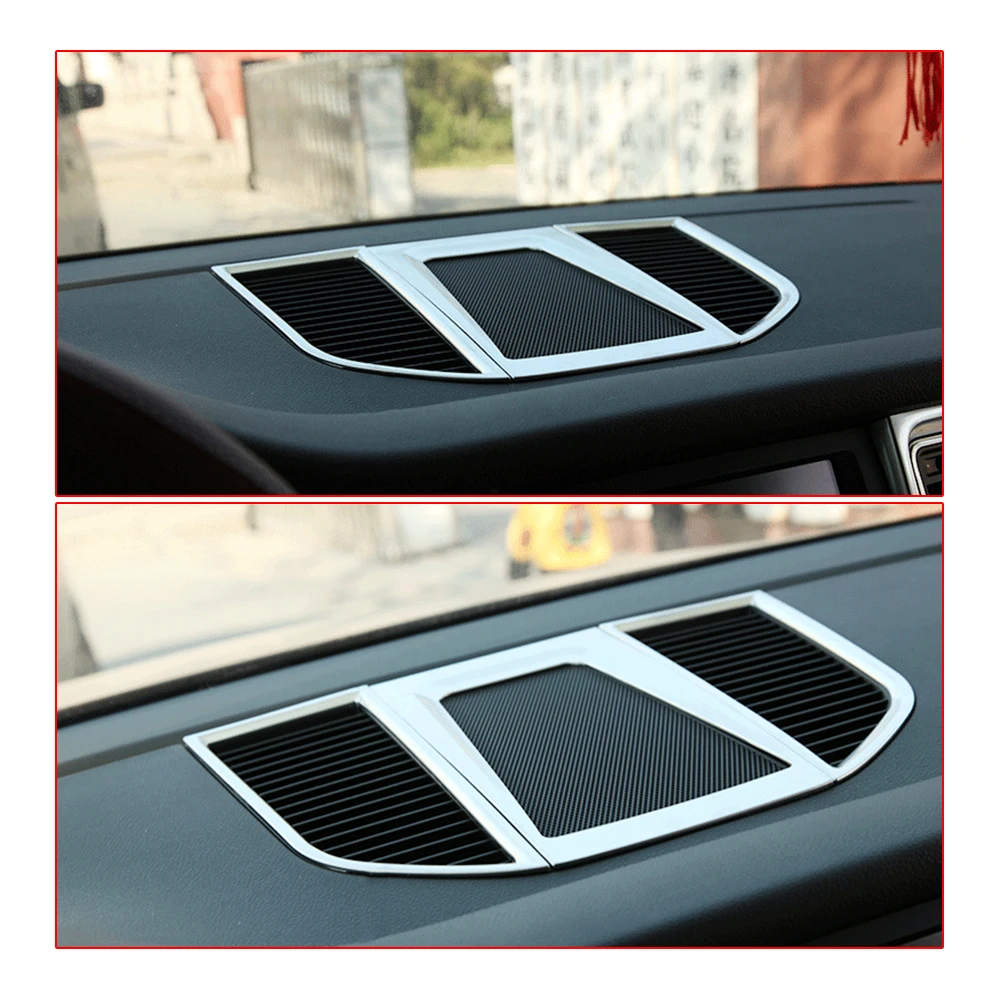 Car center dashboard speaker trim strip For Porsche Macan series center ...