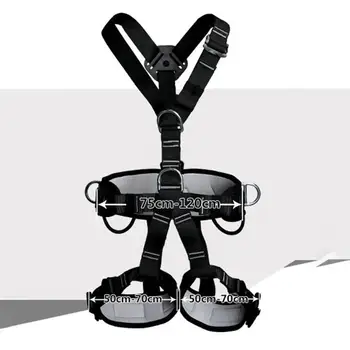 

Full Body Outdoor Rock Climbing Safety Harness Belt Mountaineering Equipment Rock Climbing Rescue Full Body Upside Down Seat Bel