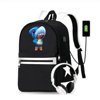 

New Leon Spike Game backpack For Women Men USB charging Oxford School Bags for Teenagers Travel Laptop Waterproof Backpack