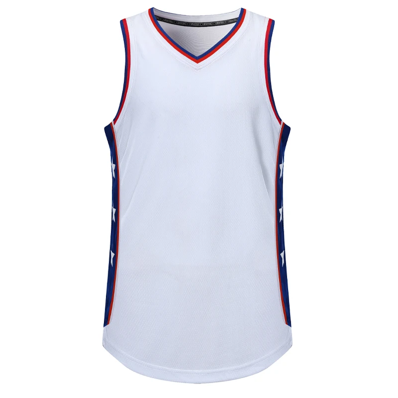 Mens Basketball Jersey Sports Fitness Quick Dry Top Work Out Running Vest Male Training Loose Track Suit