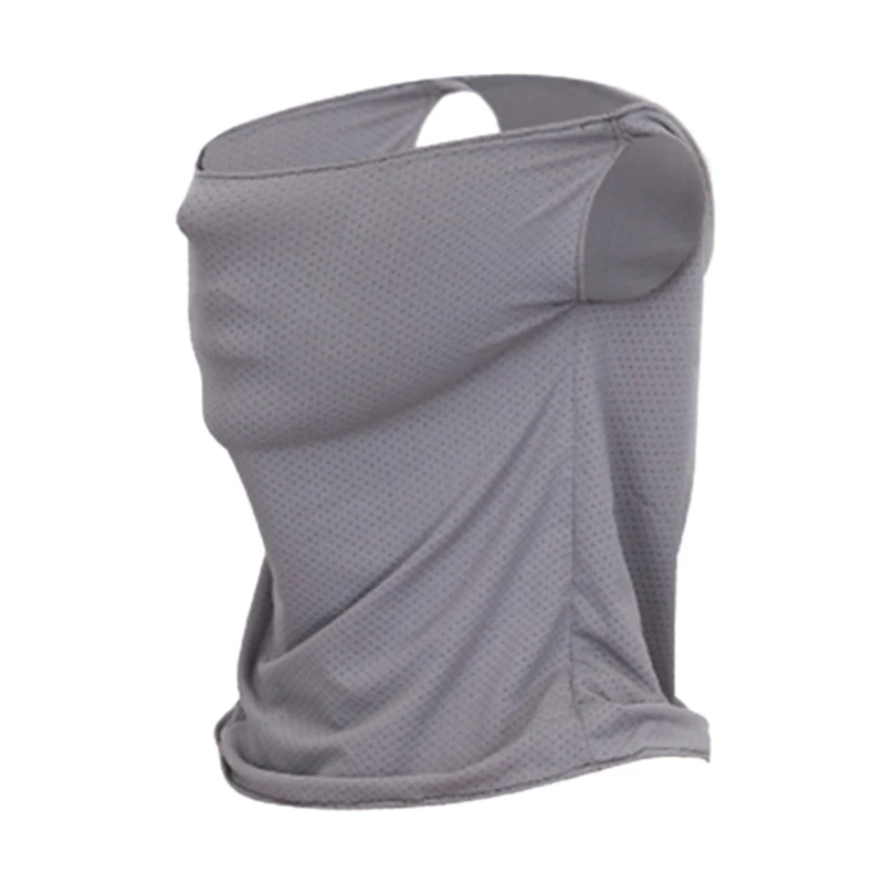ELOS-2Pcs солнцезащитный козырек для гольфа воротник ледяной стрейч дышащий солнцезащитный козырек для гольфа маски серый с белым