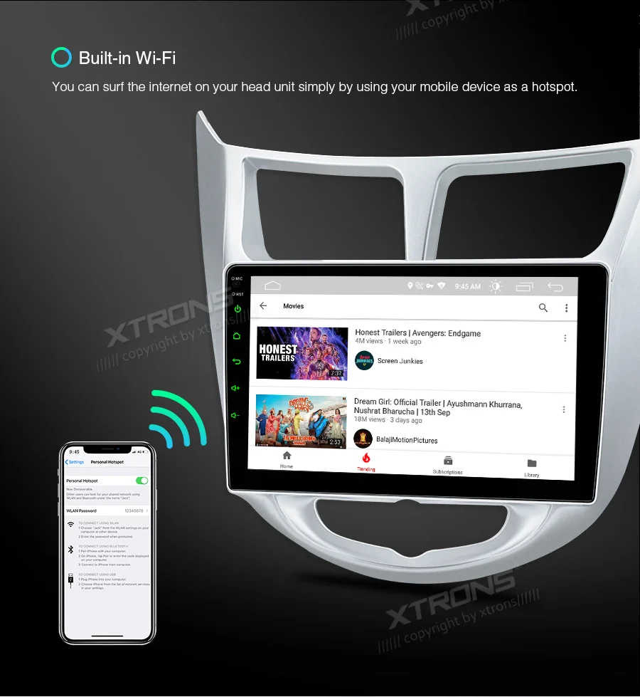 XTRONS " ips Android 9,0 DSP gps Мультимедиа стерео радио плеер для hyundai i25 i 25 Verna Solaris Accent Grand Avega без DVD