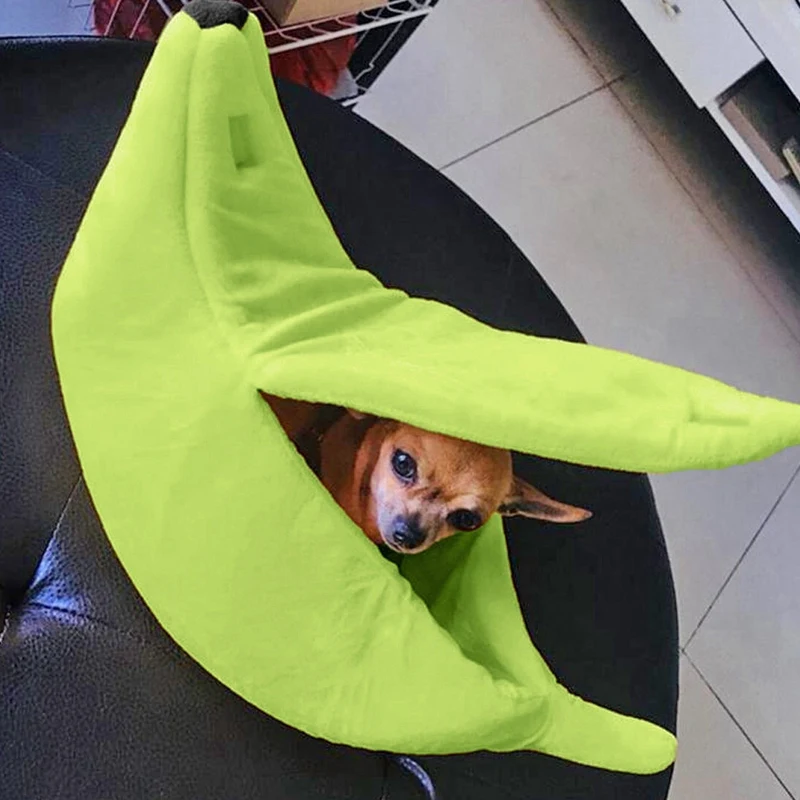 ПЭТ банан коврик-Лежанка для собак Мягкий Хлопок Теплый Pet Одеяло для сна покрывало коврики для малых и средних собак кошек питомника