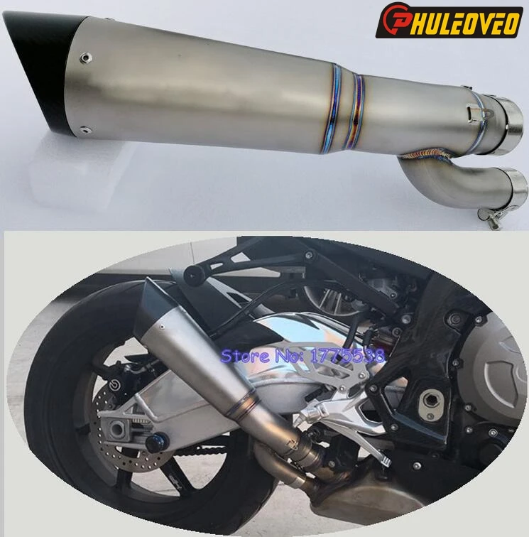 Индивидуальный S1000RR 17 18 глушитель выхлопной трубы мотоцикла из титанового сплава